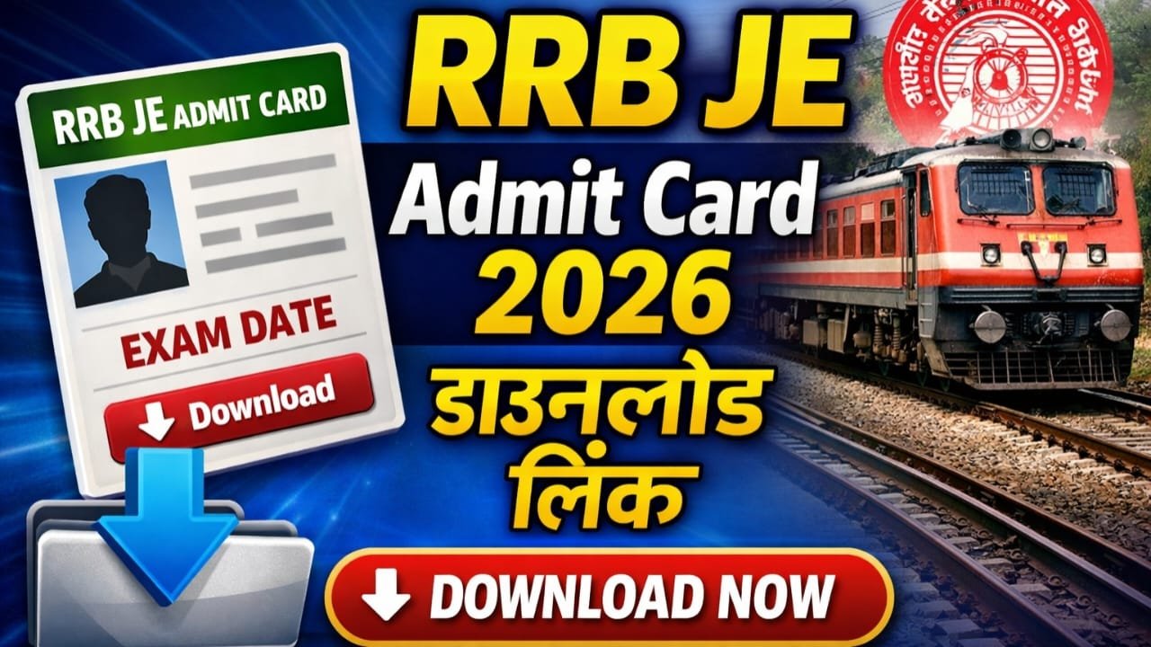 RRB JE Admit Card 2026 Download Link