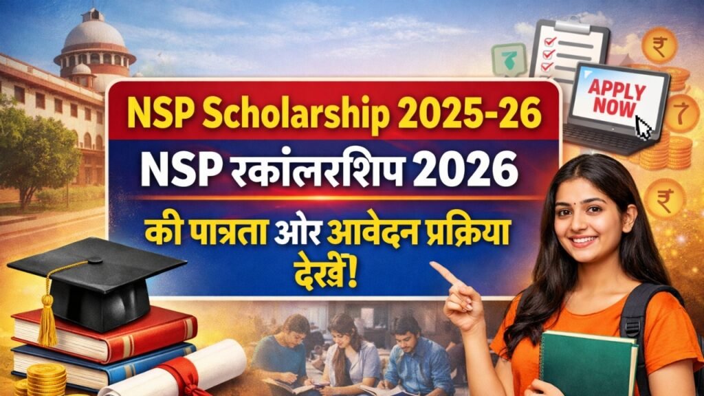NSP Scholarship 2025-26 : NSP स्कॉलरशिप 2026 की पात्रता और आवेदन प्रक्रिया देखें!