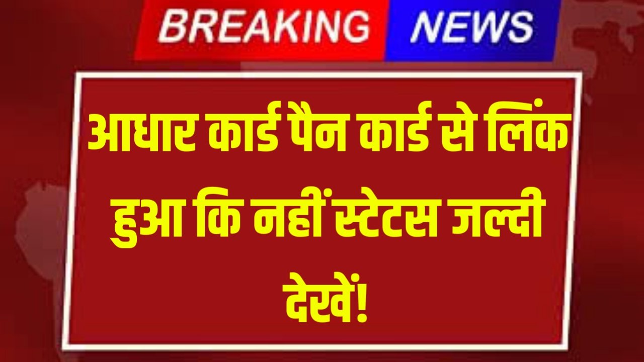 Aadhaar PAN Card Link Status